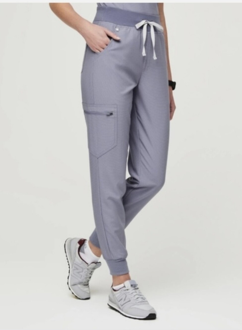 Figs Vapor Blue Space Dye High Waisted Zamora Joggers Size M